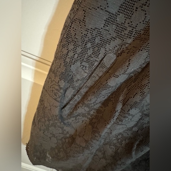Anthropologie Maeve Gray Dusky Needlework Dress - Picture 5 of 6
